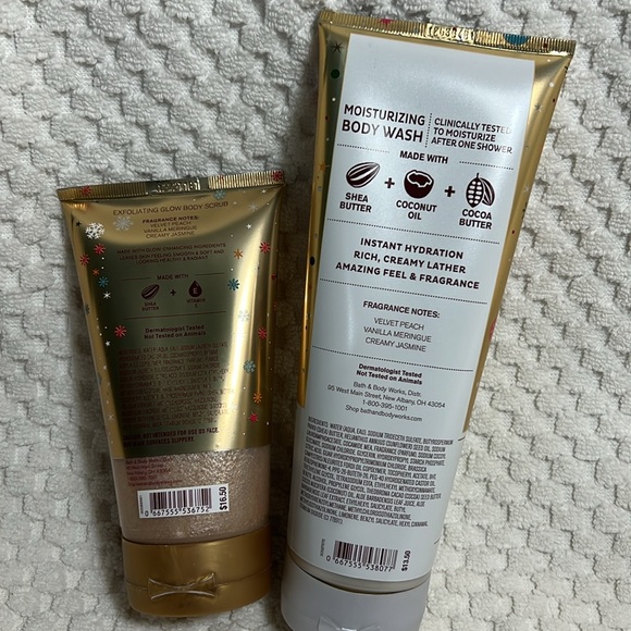 Bath and Body Works Winter Peach Marshmallow Body Wash - Picture 2 of 3